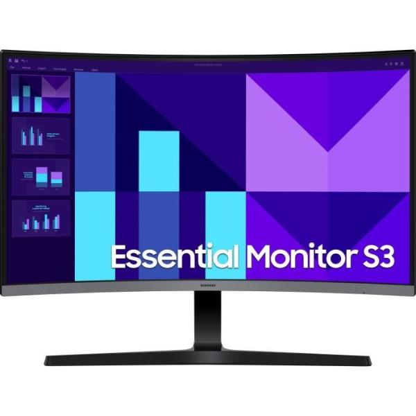 Moniteur PC - Samsung - LS27D390GAUXEN - 27'' - 1800R - FHD 1920x1080 - 100Hz - VA - 4ms(GTG) - 1800R - 200cd/m² - 3000:1 - HDM