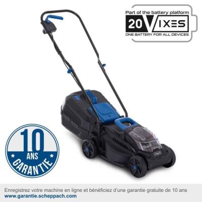Tondeuse sans fil 32cm+mulching - SCHEPPACH 20V IXES