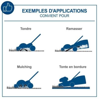 Tondeuse sans fil 32cm+mulching - SCHEPPACH 20V IXES