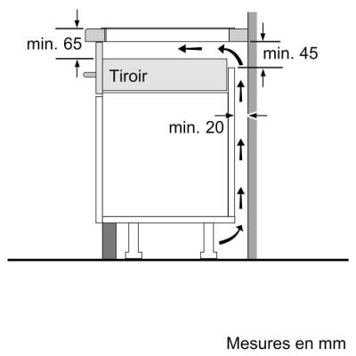 Bosch PUC611AA5E Noir Intégré 60 cm Plaque avec zone à induction 3 zone(s)