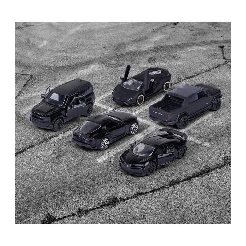 Pack cadeau Majorette - Édition Noire 5 véhicules - Collection STATION DE JEUX
