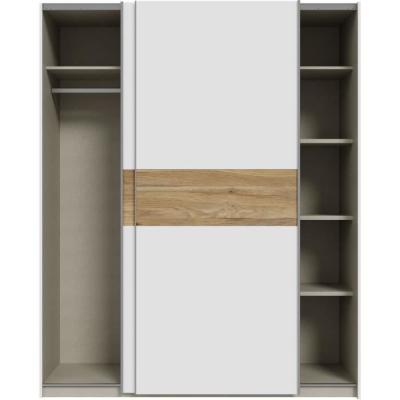 Armoire de chambre SAGITTA - Blanc mat 2 portes coulissantes