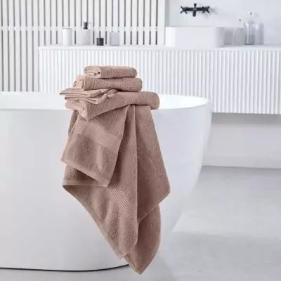 Drap de bain TODAY 90x150 cm 100% Coton - Rose des sables