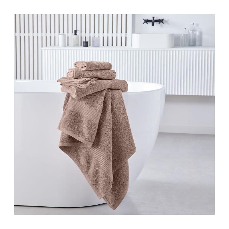 Drap de bain TODAY 90x150 cm 100% Coton - Rose des sables