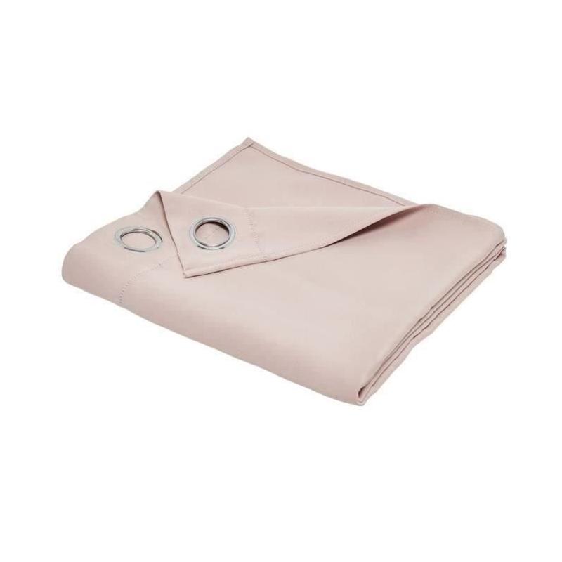 Rideau Occultant 140x240cm Uni Rose des sables
