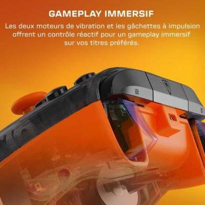 Manette de jeu Xbox Series X|S | Camouflage Noir / Orange