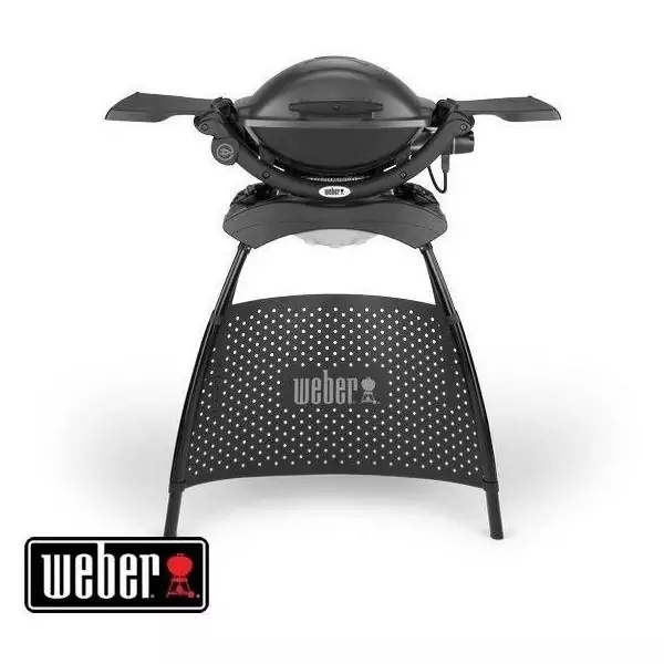 WEBER Barbecue Grill Electrique Stand Q 1400 stand - Surface de cuisson 43 x 32 cm - Noir