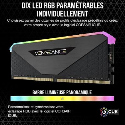 Mémoire RAM CORSAIR VENGEANCE RGB RT 32Go 3600MHz