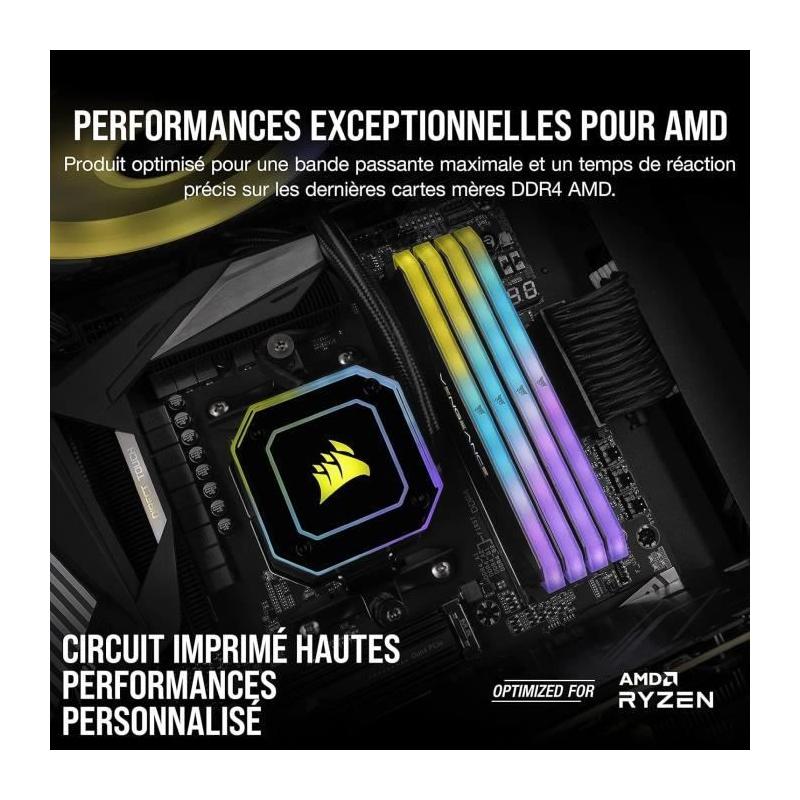 Mémoire RAM CORSAIR VENGEANCE RGB RT 32Go 3600MHz