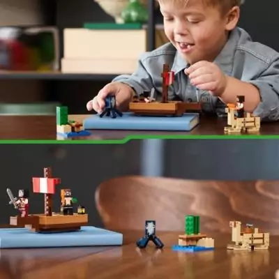 LEGO Minecraft 21259: Explorez les mers avec le Bateau Pirate!