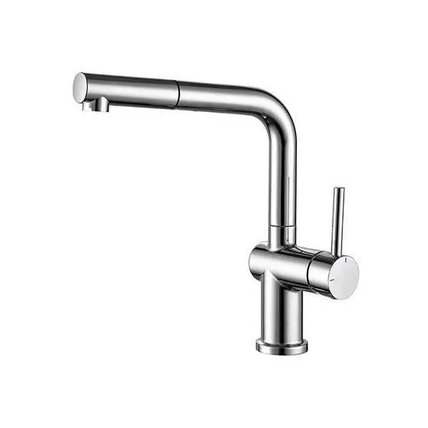 Mitigeur évier - Chromé - Douchette extractible - EDOUARD ROUSSEAU - CARRÉ