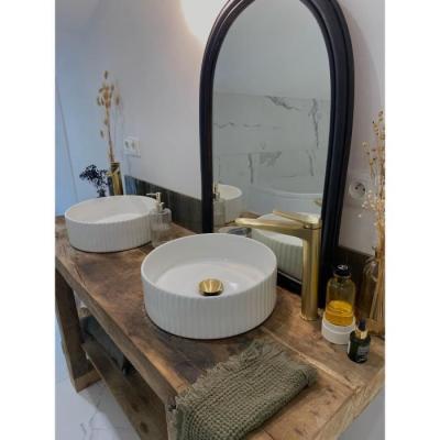 Robinetterie de Salle de Bain: Mitigeur Lavabo GLOSS HAUT en Laiton Brossé