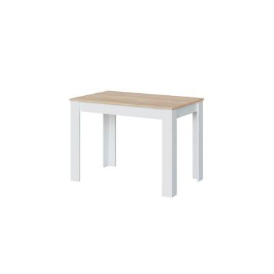 Table à manger LILIAN Blanc / Bois - 109 x 67cm
