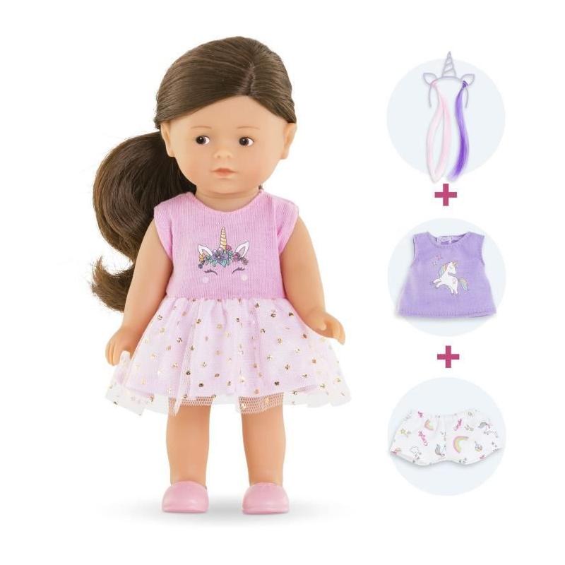 Mini poupée Corolle Romy Licorne 20 cm - vanille - cadeau parfait