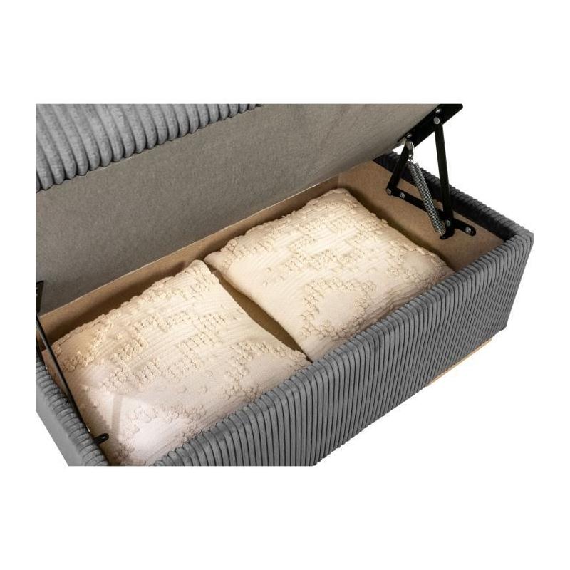 Canapé d'angle convertible réversible 5 places - DAYTONA Anthracite