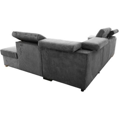 Canapé d'angle convertible réversible 5 places - DAYTONA Anthracite
