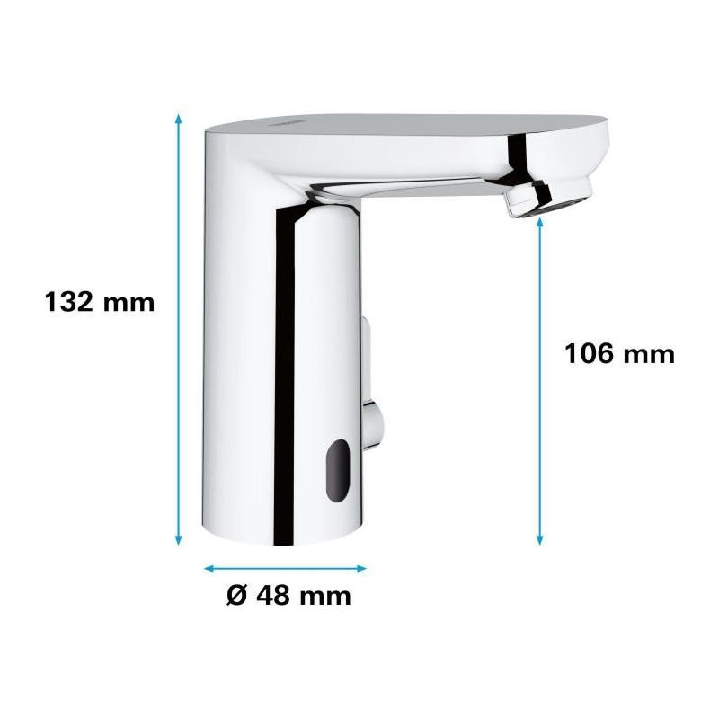Robinet lavabo infrarouge GROHE Get E - limitateur température