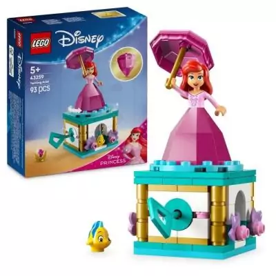 LEGO | Disney Princess 43259 Ariel Tournoyante - Construction pour filles de 5 ans