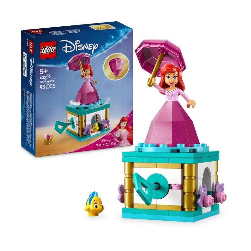 LEGO | Disney Princess 43259 Ariel Tournoyante - Construction pour filles de 5 ans