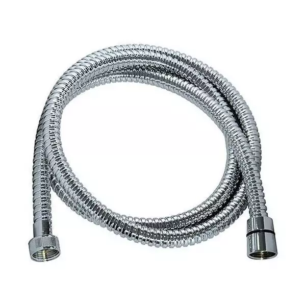 Flexible de douche - ROUSSEAU - Écrous métal anti-torsion - Pression 1 bar - Longueur 1m75 - Inox chromé double agrafage