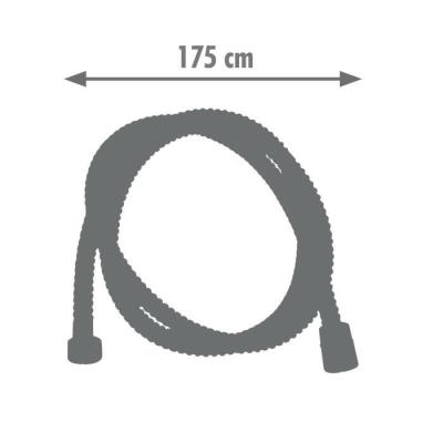 Flexible de douche ROUSSEAU anti-torsion - 1m75 - Inox chromé
