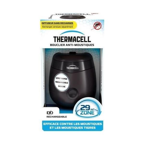 Bouclier anti-moustiques - THERMACELL - Diffuseur - Rechargeable - Noir