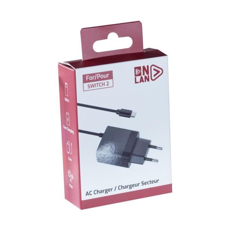 Chargeur ONLAN pour Nintendo Switch 2 en Noir