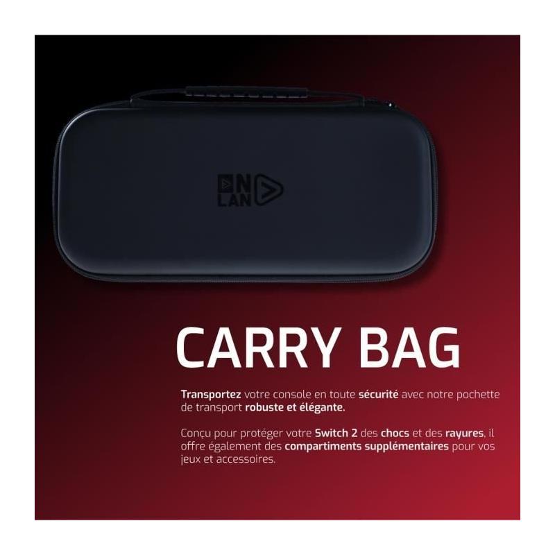 Sacoche de protection ONLAN pour Nintendo Switch 2 - Noir