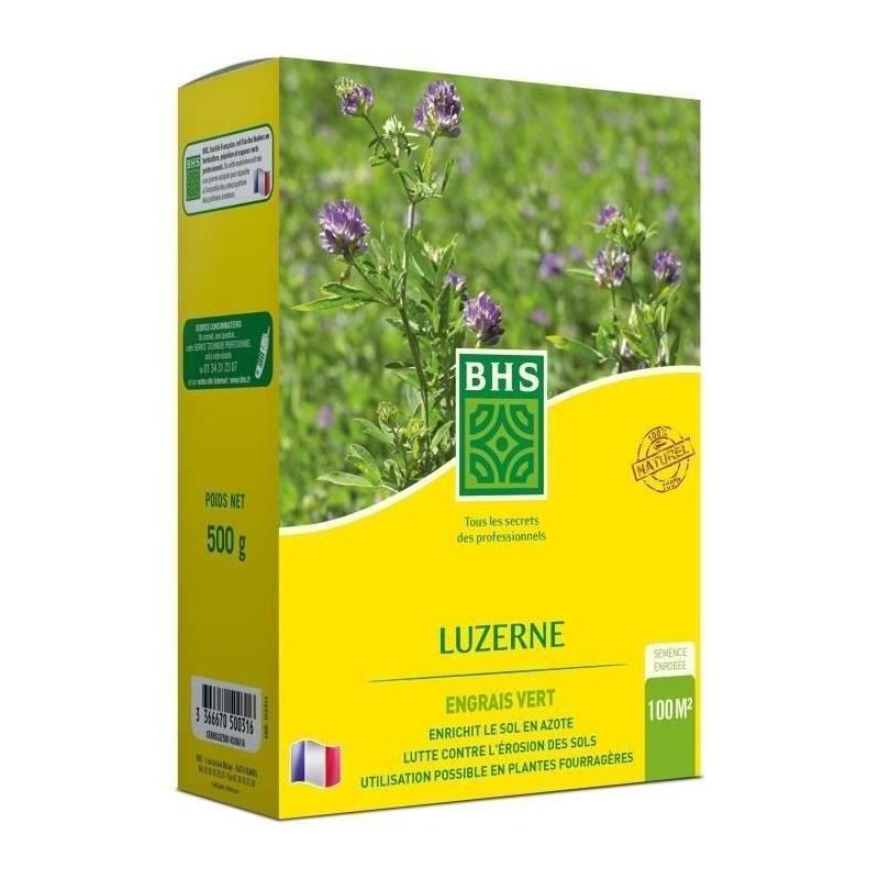 Améliorez votre sol avec Luzerne BHS - 500g | Gazon Naturel