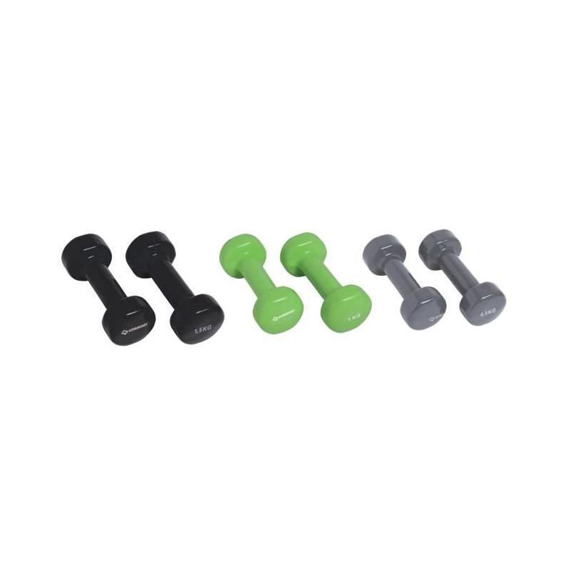 Ensemble d'haltères SCHILDKROT - Poids variés et design moderne - Idéal pour le squash - Valise de rangement incluse