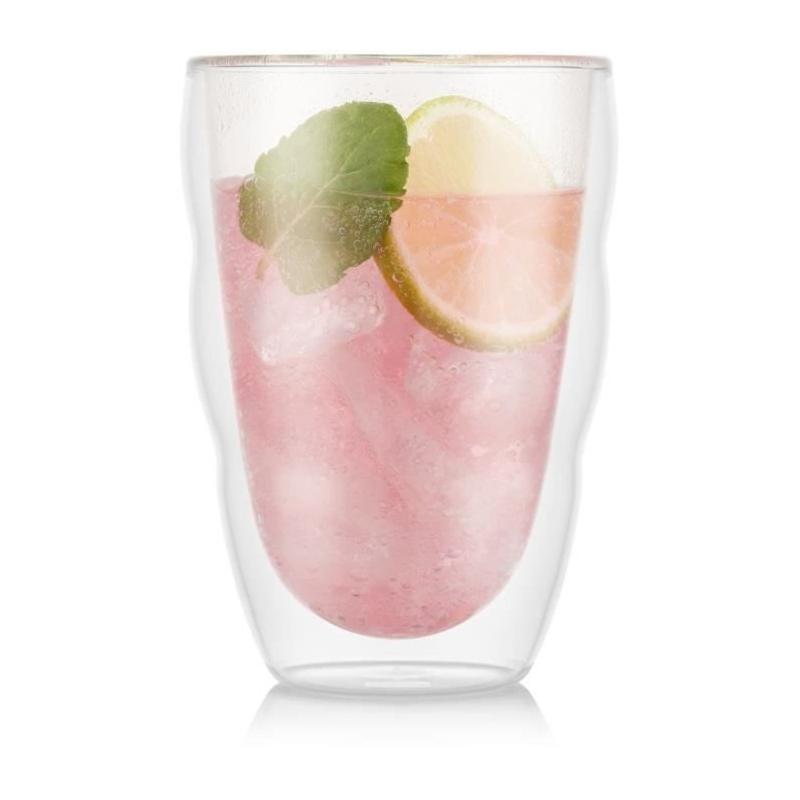 Verres BODUM Pilatus Double Paroi - Lot de 2 - 0.35 l