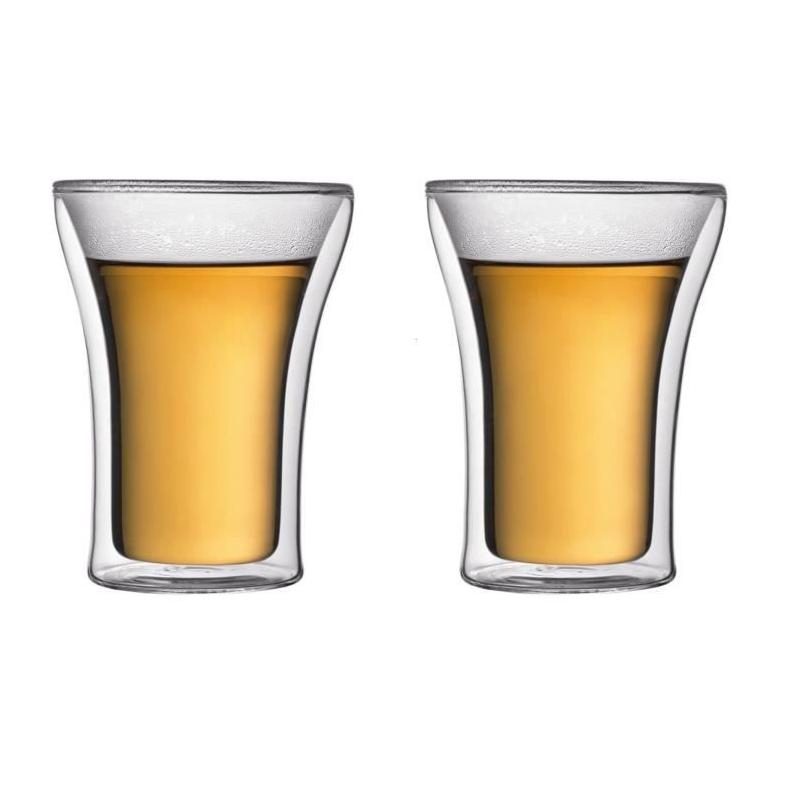 Ensemble 2 verres double paroi Bodum Assam 0,25L