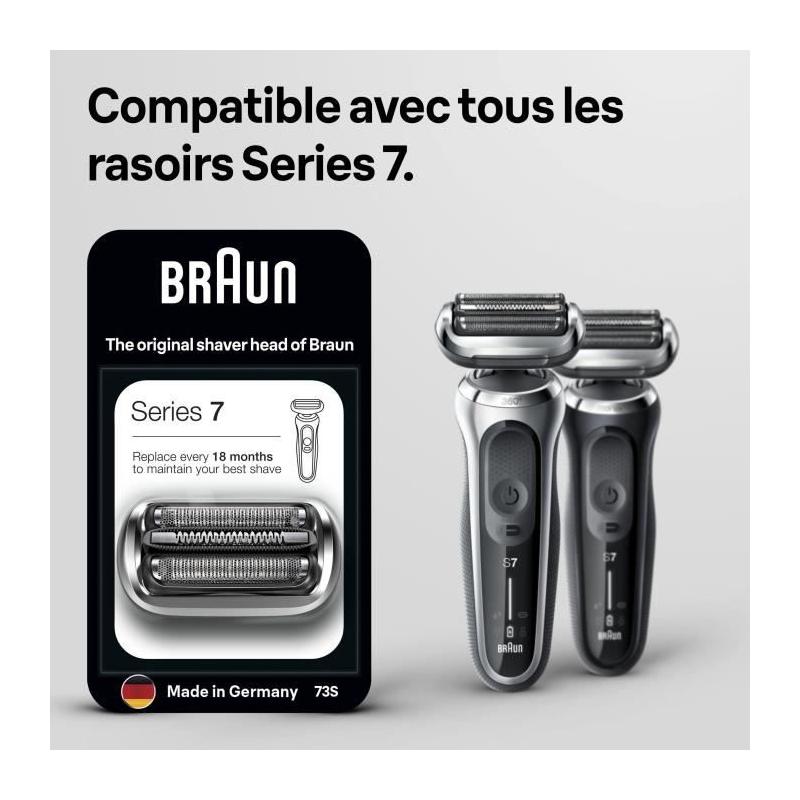 Tete de rasoir Braun Series 7 73S KP - Argent