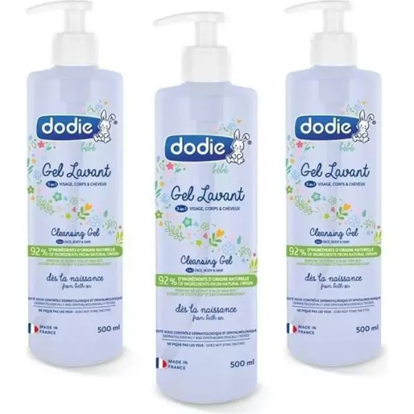 Dodie - Lot de 3 Gels lavants 3en1 500ml