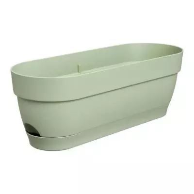 Jardinière Rectangle VIBIA Vert - Ø50 - Réservoir - Pour vos plantes ! Jardinière Rectangle VIBIA Vert - Ø50 - Réservoir - Pour vos plantes !