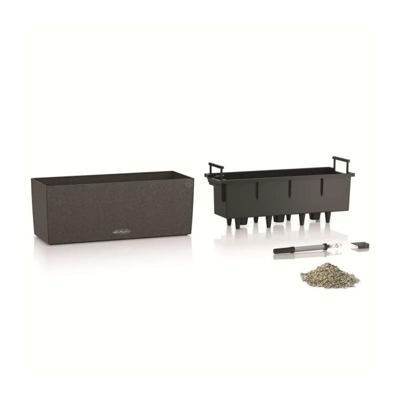 Jardinière BALCONERA Stone 50 Noir - Solution complète