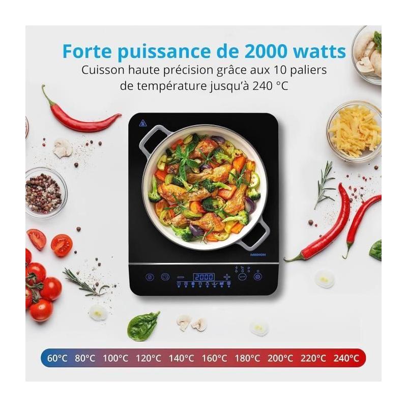 Plaque induction posable compacte - MEDION MD 17595