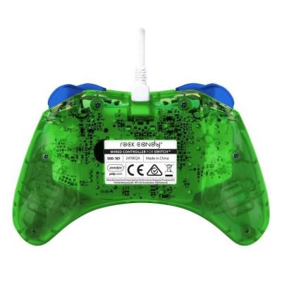 Manette de jeu Rock Candy Super Mario LUIGI - Ergonomique et vive