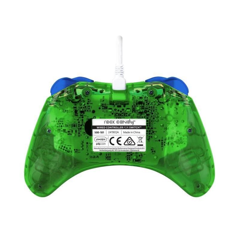 Manette de jeu Rock Candy Super Mario LUIGI - Ergonomique et vive
