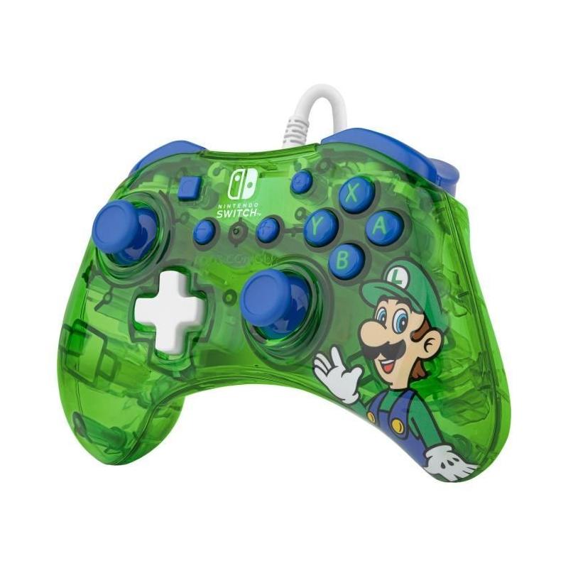 Manette de jeu Rock Candy Super Mario LUIGI - Ergonomique et vive