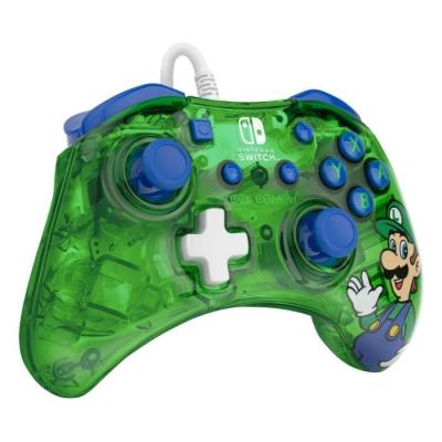 Manette de jeu Rock Candy Super Mario LUIGI - Ergonomique et vive