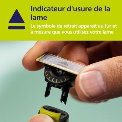 Lot de 4 lames de rechange pour PHILIPS Oneblade 360