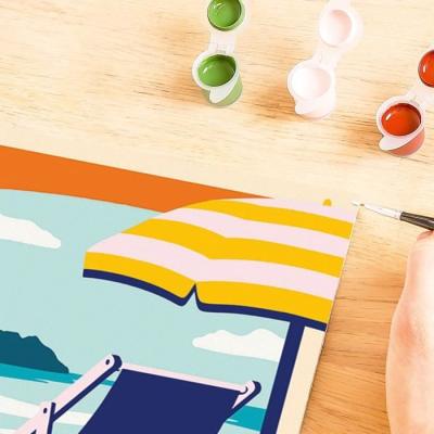 Peinture par numéros Ravensburger 24x30 cm Relax à la plage