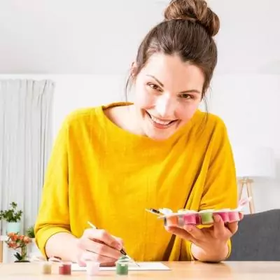 Peinture par numéros 20x20 cm - Bouquet de coquelicots Peinture par numéros 20x20 cm - Bouquet de coquelicots