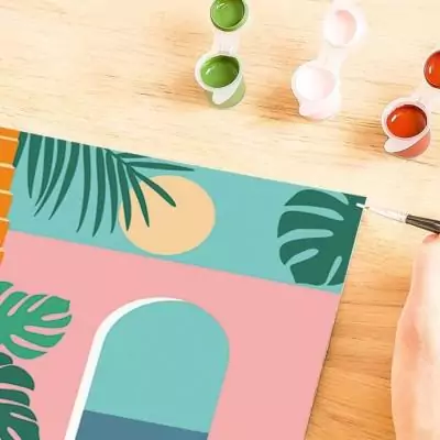 Peinture par numéros Ravensburger 24x30 cm - Vacances en mode détente