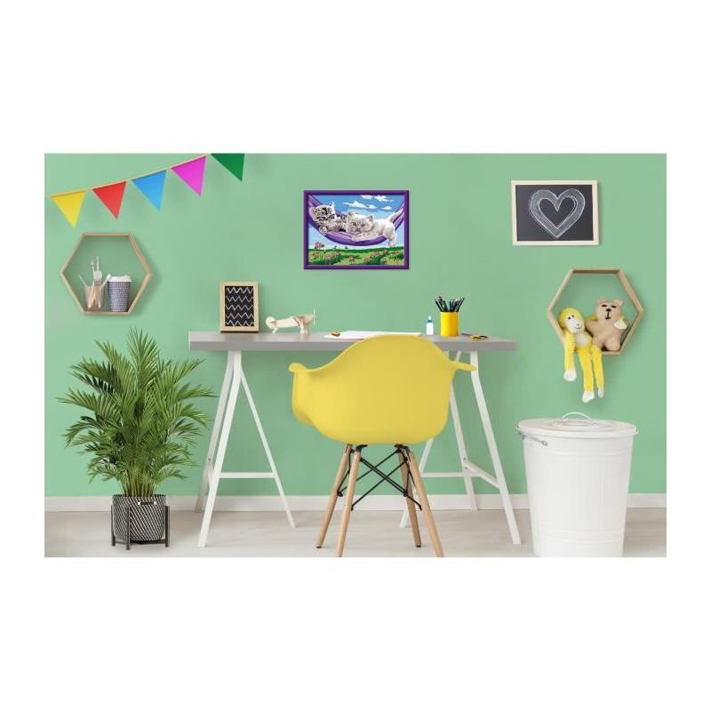 Kit de peinture par numéros CreArt Kids - Chatons dans le hamac
