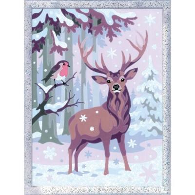 Kit de peinture par numéros: Cerf romantique pour enfants de 9 ans
