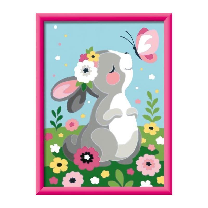 Kit de peinture par numéros pour enfants Lapin et papillon, 25836 - Ravensburger