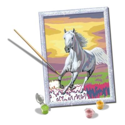 Kit de peinture par numéros pour enfants - Cheval dans le pré