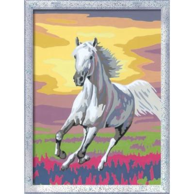 Kit de peinture par numéros pour enfants - Cheval dans le pré